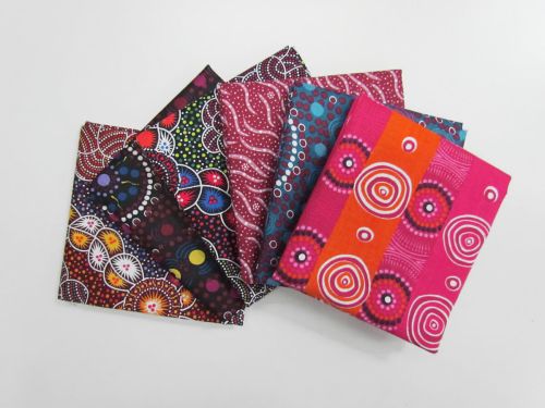 Great value Australian Indigenous Cotton 6 x Fat 1/4 Pack- Summer available to order online New Zealand
