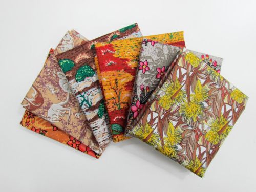 Great value Australian Indigenous Cotton 6 x Fat 1/4 Pack- Autumn available to order online New Zealand