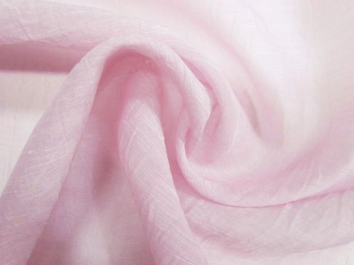 Great value Silk Linen Slub Organza- Perfume Pink #15550 available to order online New Zealand