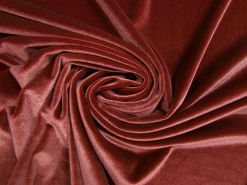 Great value 2 Way Stretch Velvet- Rust #15554 available to order online New Zealand