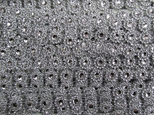 Great value 15mm Sunflower Diamante Trim- Silver #T1477 available to order online New Zealand