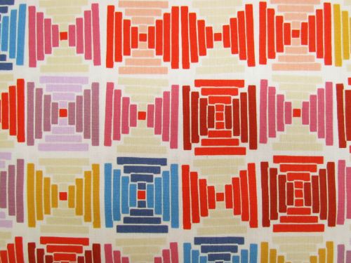 Great value Ruby Star Society Linen Cotton Canvas- Persimmon- Courthouse Steps- Natural available to order online New Zealand
