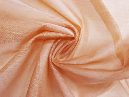 Great value Silk Linen Slub Organza- Spring Orange #15653 available to order online New Zealand