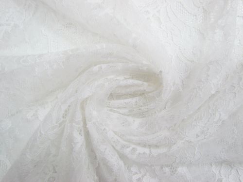Great value Final Remnant Piece- 150cm Panel- Dove Floral Lace #15445 available to order online New Zealand