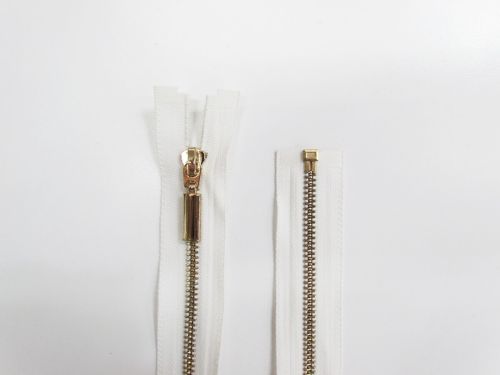 Great value 58cm JET Metal Open End Zip- White #TRW327 available to order online New Zealand