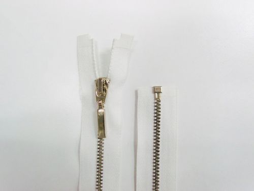 Great value 39cm Metal Open End Zip- White #TRW329 available to order online New Zealand