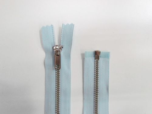 Great value 17cm Metal Open End Zip- Sky Blue #TRW341 available to order online New Zealand