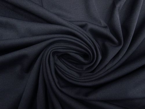 Great value 80cm Final Remnant Piece- Cotton Blend Pique Knit- Night Life Navy #12749 available to order online New Zealand