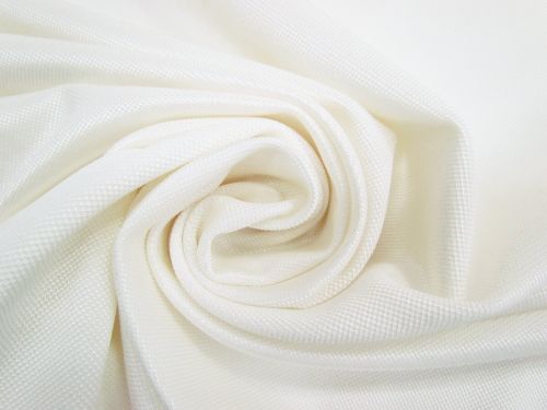 Great value 80cm Final Remnant Piece- Luxe Waffle Shiny Spandex- Soft Ivory #9815 available to order online New Zealand