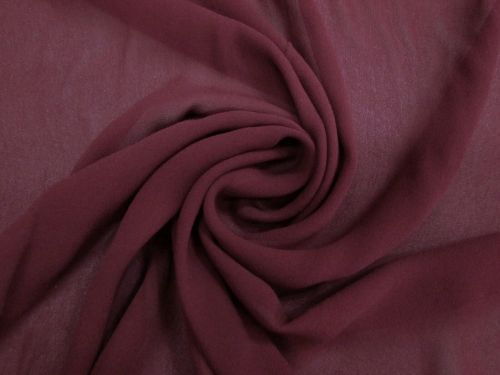 Great value Viscose Georgette- Mulberry Maroon #15817 available to order online New Zealand