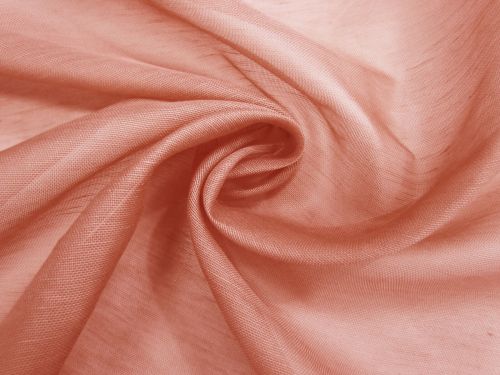 Great value Silk Linen Slub Organza- Watermelon Juice Pink #15833 available to order online New Zealand