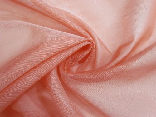Great value Silk Linen Slub Organza- Paradise Pink #15834 available to order online New Zealand