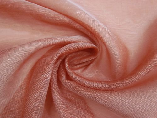 Great value Silk Linen Slub Organza- Strawberry Jam Pink #15835 available to order online New Zealand