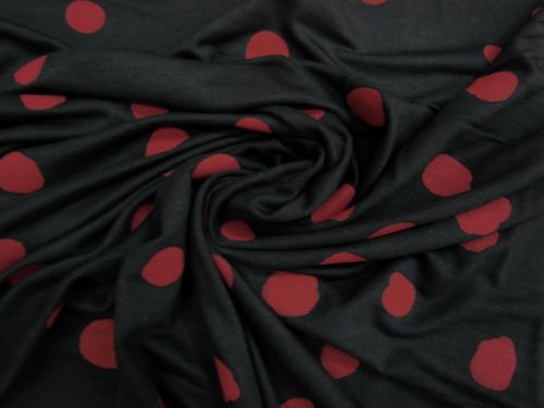 Great value Poppy Spot Viscose Jersey #15850 available to order online New Zealand