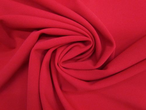 Great value 1.4m Final Remnant Piece- Scuba Crepe- Lipstick Red #13818 available to order online New Zealand