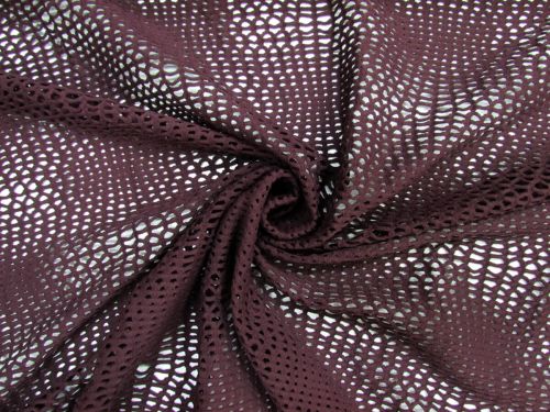 Great value 1.4m Final Remnant Piece- Magic Eye Chunky Stretch Mesh- Grape #7861 available to order online New Zealand