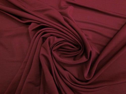 Great value 90cm Final Remnant Piece- Viscose ITY Jersey- Sangria Red #15034 available to order online New Zealand