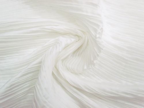 Great value Pleated Delustered Satin- Waterlily White #15971 available to order online New Zealand