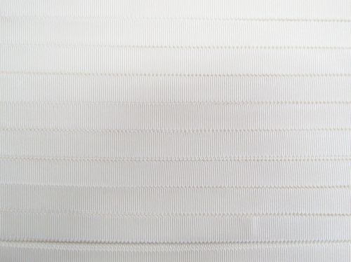 Great value 14mm Viscose Petersham Ribbon- White #T1600 available to order online New Zealand
