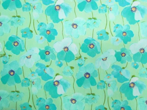 Great value Seafoam Floral Cotton #PW1626 available to order online New Zealand
