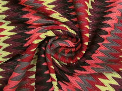 Great value Blood Orange Chevron Stripe Knit #16048 available to order online New Zealand