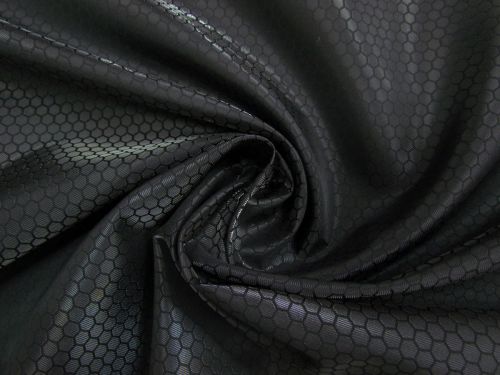 Great value Honeycomb Jacquard Lustrous Suiting- Black #16103 available to order online New Zealand