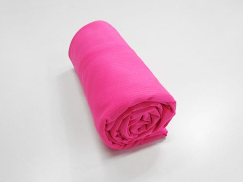 Great value 1m Mini Roll Remnant- Active Eyelet Spandex- Powder Pink available to order online New Zealand
