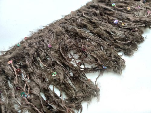 Great value 9cm Feather Fringe- Chocolate #711 available to order online New Zealand