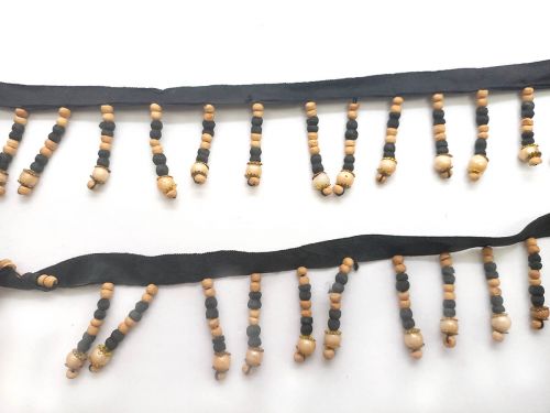 Great value 50mm Wooden Bead Fringe Trim #722 available to order online New Zealand