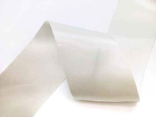 Great value Double Sided Satin Ribbon- 70mm- 419 BRIDAL WHITE available to order online New Zealand
