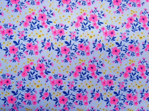 Great value Pink Primrose Cotton- Blue #PW1454 available to order online New Zealand