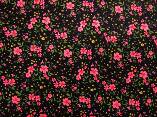 Great value Pink Primrose Cotton- Black #PW1455 available to order online New Zealand