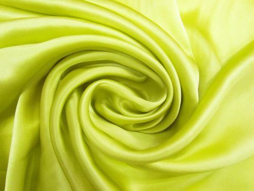 Great value Silk Charmeuse Satin- Spring Chartreuse #10994 available to order online New Zealand