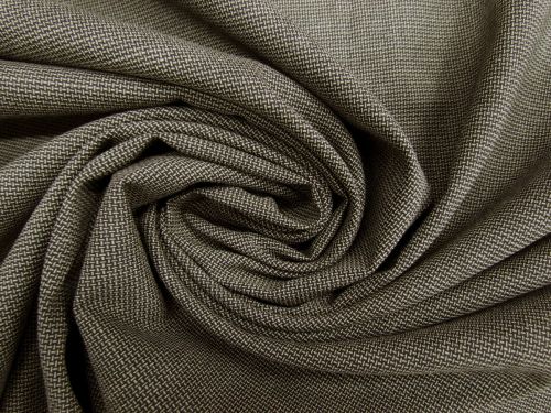 Great value Stretch Wool Blend Basketweave Suiting- Cavern Grey #11008 available to order online New Zealand