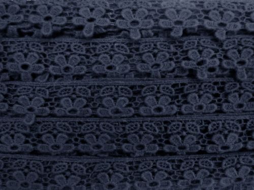 Great value 35mm Cotton Daisies At Night Lace Trim #T462 available to order online New Zealand