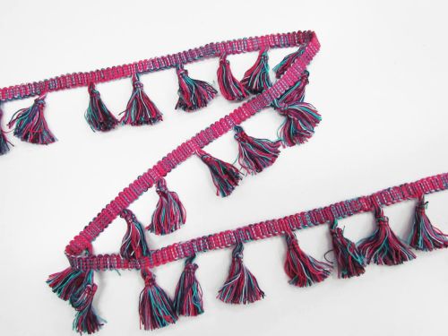 Great value Tassel Trim- Unicorn Magenta #T466 available to order online New Zealand