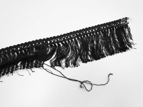 Great value 90mm Fringe Trim- Black #T478 available to order online New Zealand