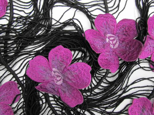Great value Purple Peonies On Fringe Lace #11325 available to order online New Zealand