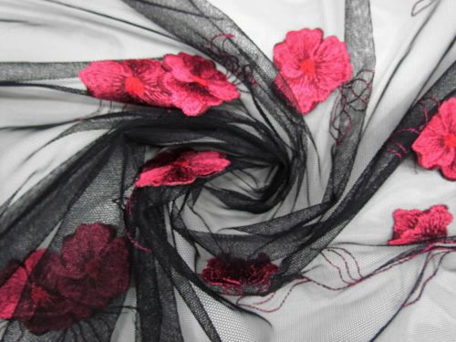 Great value Peony Pavillion Embroidered Tulle #11324 available to order online New Zealand