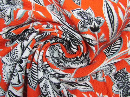 Great value Paisley Plants Textured Spandex #11335 available to order online New Zealand