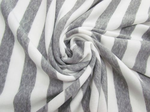 Great value Striped Fleece- Light Grey #5065 available to order online New Zealand