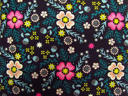 Great value Ruby Star Society Cotton- Pivot- Wildflower- Soft Black available to order online New Zealand