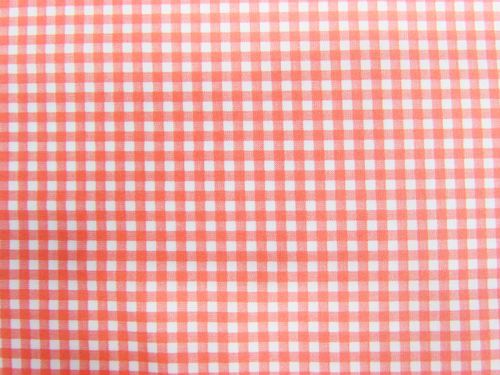 Great value Gingham Check Cotton- Hot Peach available to order online New Zealand