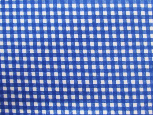 Great value Gingham Check Cotton- Bold Royal available to order online New Zealand