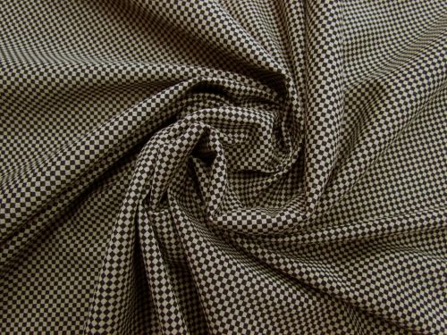 Great value Checkered Cotton Blend Jersey- Beige / Black #5132 available to order online New Zealand