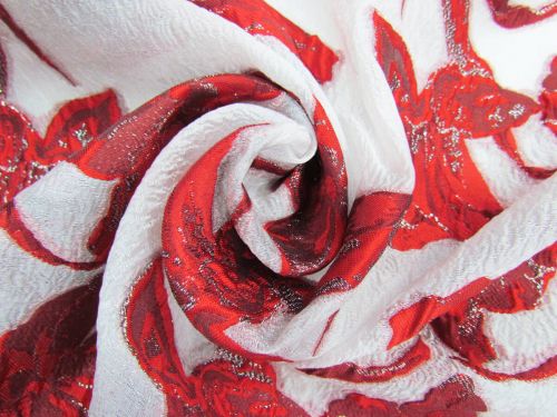 Great value Flaming Lotus Brocade On Crinkle Organza #9604 available to order online New Zealand