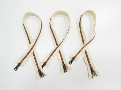 Great value 45cm Cream TRW50- 2 Slider Open End Zip- 3 Pack available to order online New Zealand