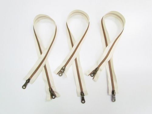 Great value 50cm Cream TRW52- 2 Slider Open End Zip- 3 Pack available to order online New Zealand