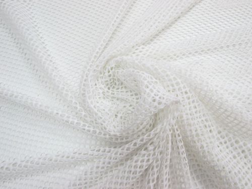 Great value Wide Stretch Fishnet Mesh- Creamy White #7502 available to order online New Zealand