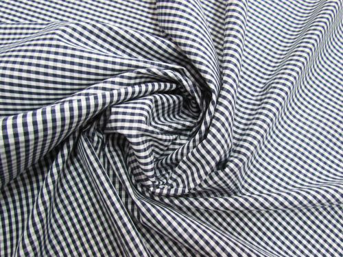 Great value 3mm Gingham Cotton- Navy #5573 available to order online New Zealand